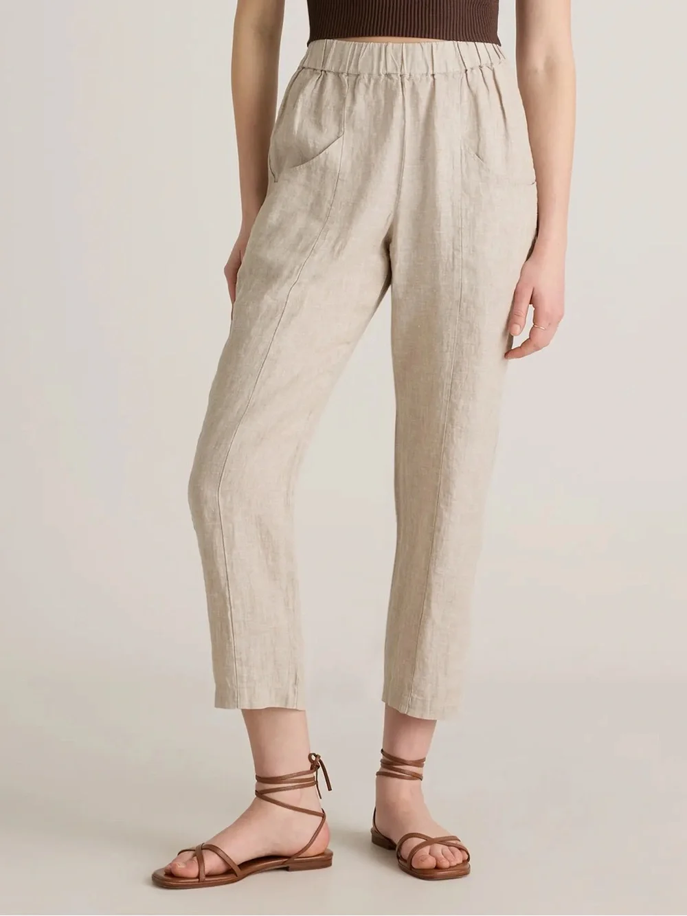 Quince 100% European Linen Tapered Ankle Pants XL - Picture 2 of 5